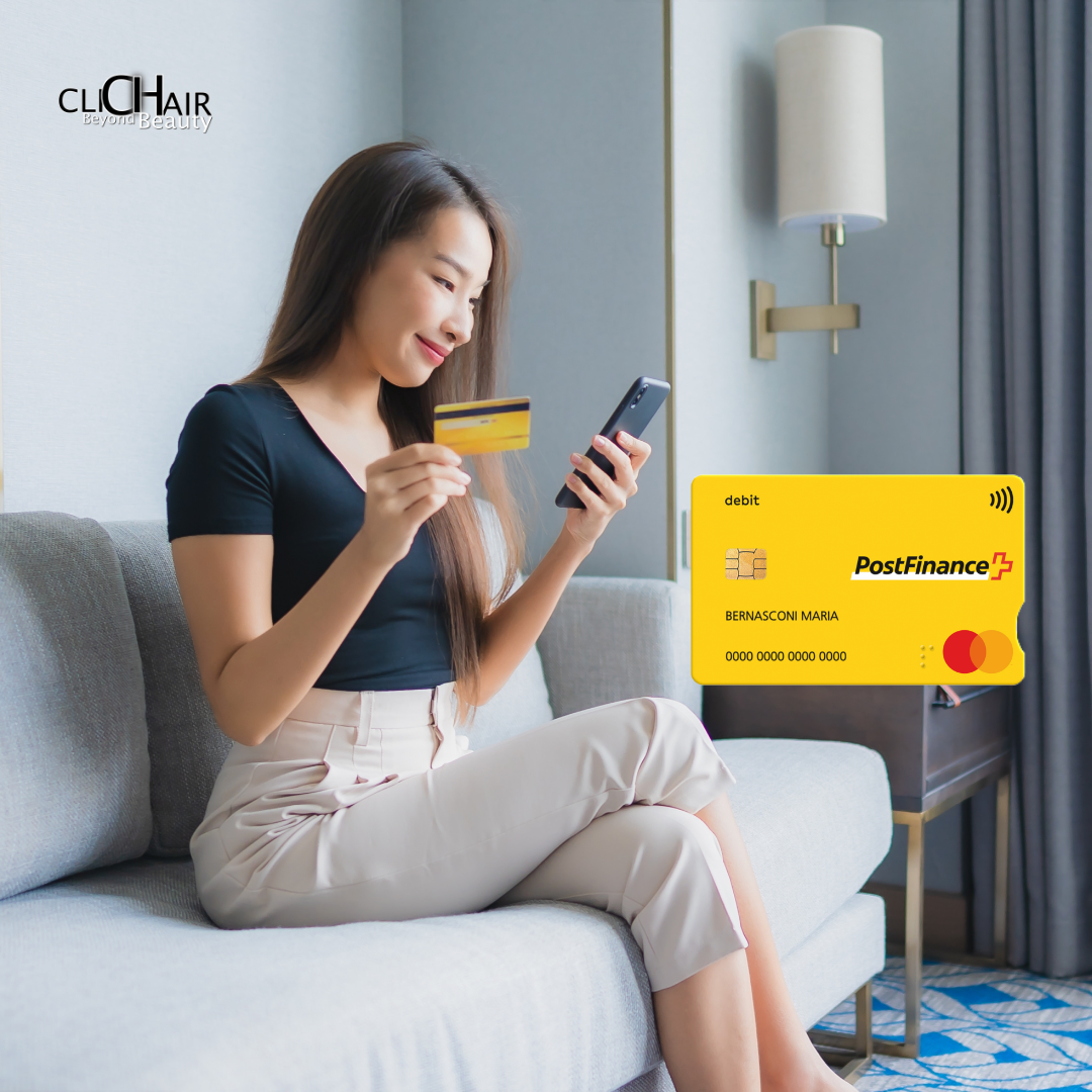 Buy cliCHair products with the new postFinance cards!