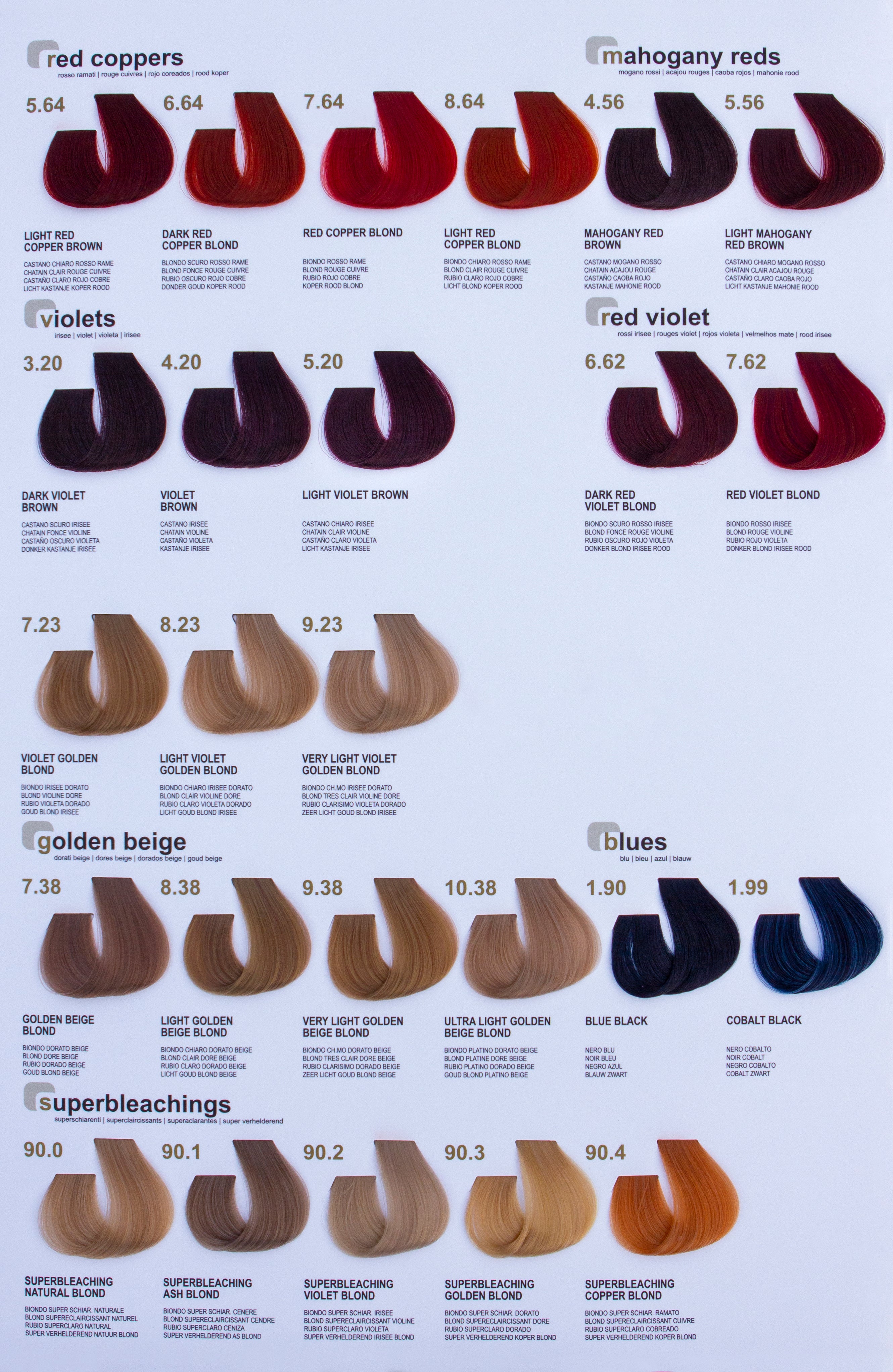 Vibrant Color Chart